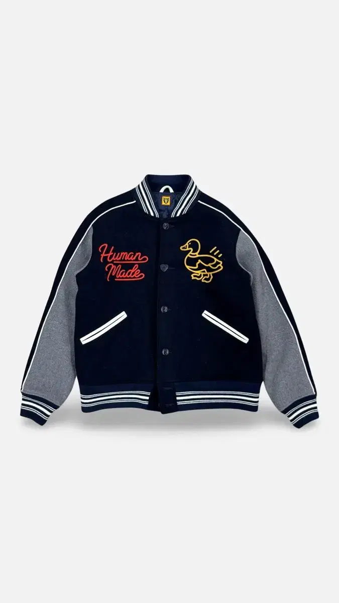 (XL) 21AW 휴먼메이드 WOOL VARSITY 자켓